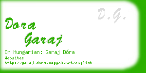 dora garaj business card